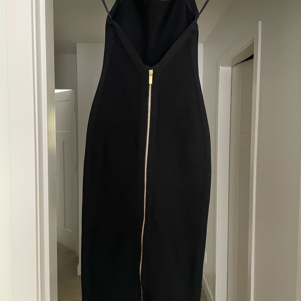 Aritzia Black Dress with Gold Accent